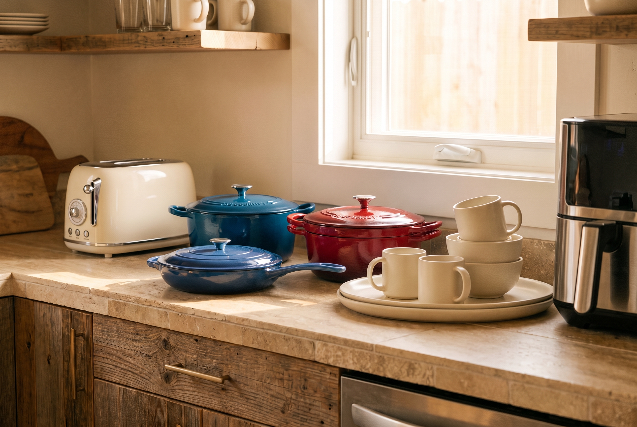 Kitchen and serving range